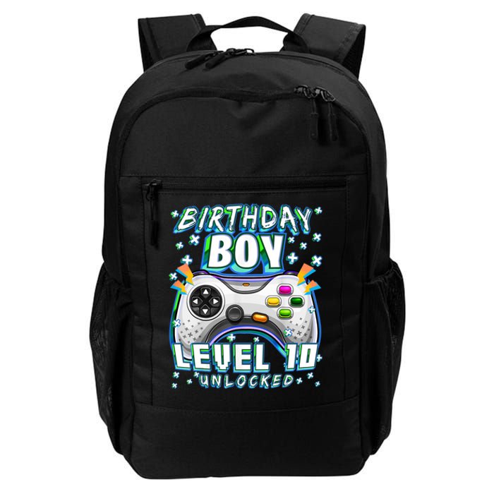 Level 10 Unlocked Video Game 10th Birthday Gamer Boys TShirt Daily Commute Backpack