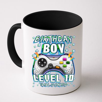 Level 10 Unlocked Video Game 10th Birthday Gamer Boys TShirt Mug
