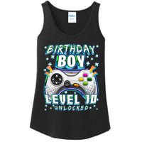 Level 10 Unlocked Video Game 10th Birthday Gamer Boys TShirt Ladies Essential Tank