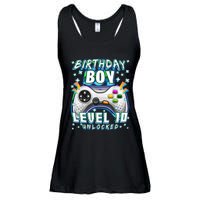 Level 10 Unlocked Video Game 10th Birthday Gamer Boys TShirt Ladies Essential Flowy Tank