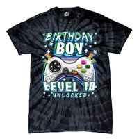 Level 10 Unlocked Video Game 10th Birthday Gamer Boys TShirt Tie-Dye T-Shirt