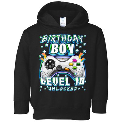 Level 10 Unlocked Video Game 10th Birthday Gamer Boys TShirt Toddler Hoodie