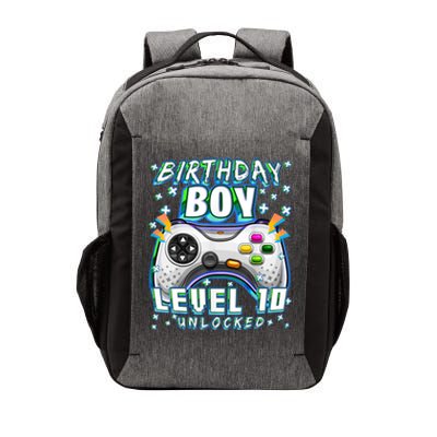 Level 10 Unlocked Video Game 10th Birthday Gamer Boys TShirt Vector Backpack