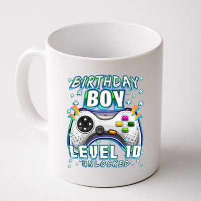 Level 10 Unlocked Video Game 10th Birthday Gamer Boys TShirt Coffee Mug