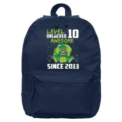 Level 10 Unlocked Awesome Since 2013 10th Birthday Gaming 16 in Basic Backpack