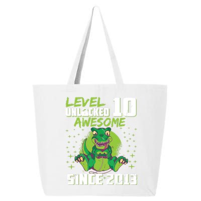 Level 10 Unlocked Awesome Since 2013 10th Birthday Gaming 25L Jumbo Tote