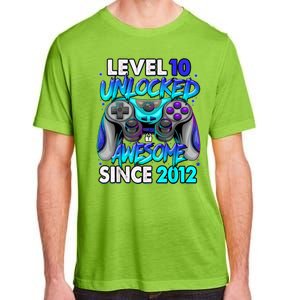 Level 10 Unlocked Awesome Since 2012 10th Birthday Adult ChromaSoft Performance T-Shirt