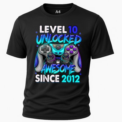 Level 10 Unlocked Awesome Since 2012 10th Birthday Performance Shirt