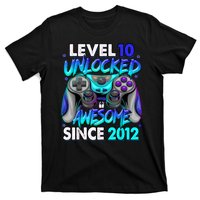 Level 10 Unlocked Awesome Since 2012 10th Birthday T-Shirt