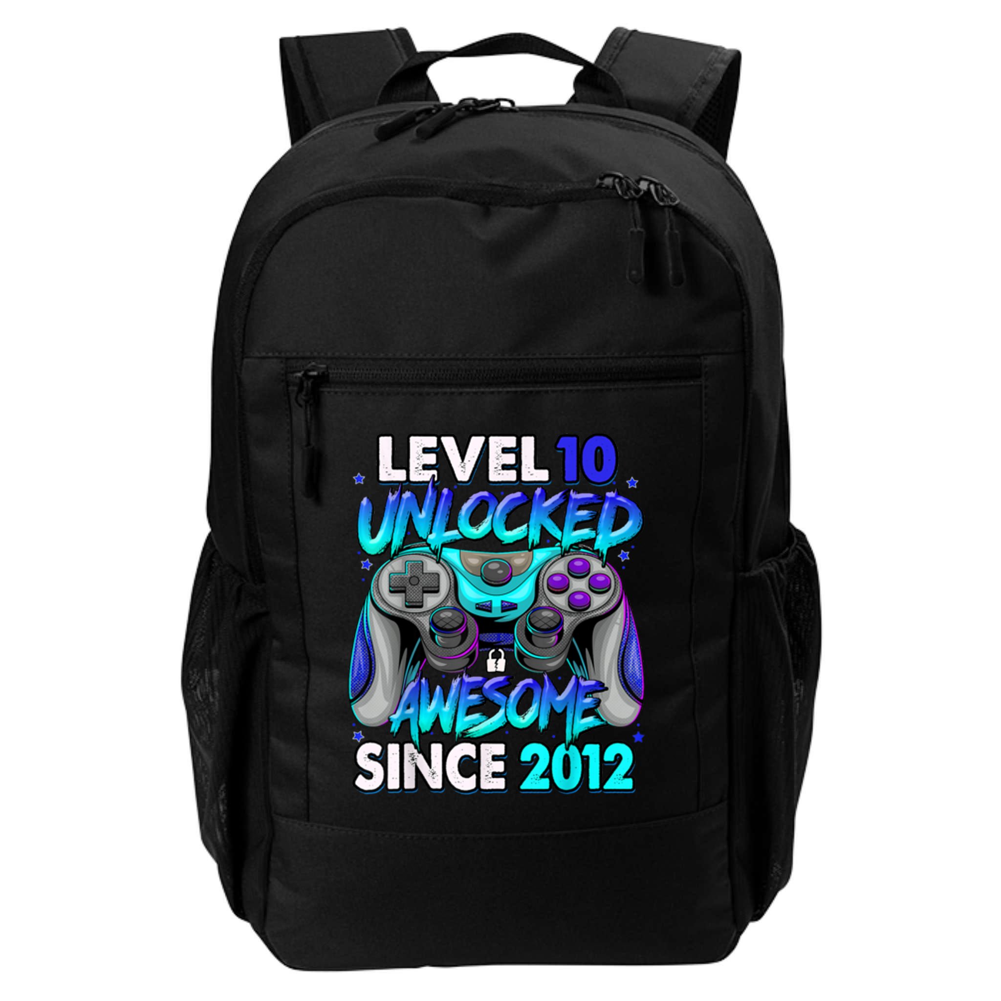Level 10 Unlocked Awesome Since 2012 10th Birthday Backpack
