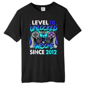 Level 10 Unlocked Awesome Since 2012 10th Birthday Tall Fusion ChromaSoft Performance T-Shirt