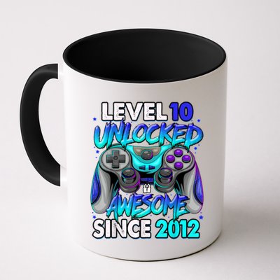 Level 10 Unlocked Awesome Since 2012 10th Birthday Mug