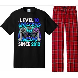 Level 10 Unlocked Awesome Since 2012 10th Birthday Pajama Set