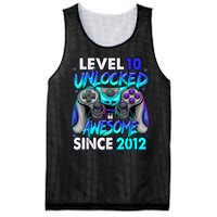 Level 10 Unlocked Awesome Since 2012 10th Birthday Mesh Reversible Basketball Jersey Tank