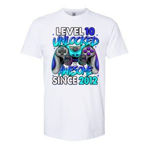 Level 10 Unlocked Awesome Since 2012 10th Birthday Softstyle CVC T-Shirt