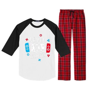 Level 10 Unlocked Birthday, 10th Birthday Boy Gamer, 10 Years Old Gamer Raglan Sleeve Pajama Set