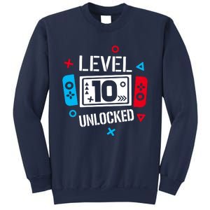 Level 10 Unlocked Birthday, 10th Birthday Boy Gamer, 10 Years Old Gamer Sweatshirt