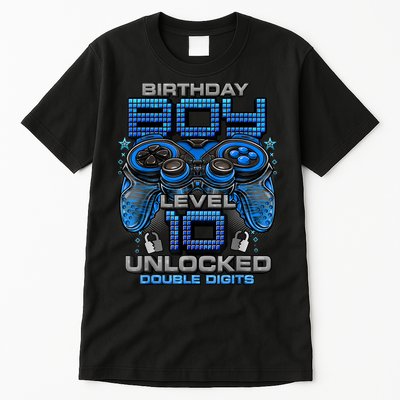 Level 10 Unlocked Awesome Since 2013 10th Birthday Gaming Tall T-Shirt