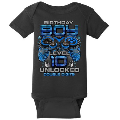 Level 10 Unlocked Awesome Since 2013 10th Birthday Gaming Baby Bodysuit