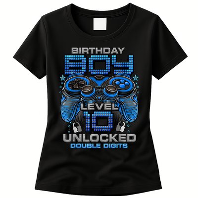 Level 10 Unlocked Awesome Since 2013 10th Birthday Gaming Womens T-Shirt