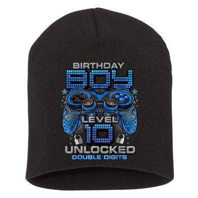 Level 10 Unlocked Awesome Since 2013 10th Birthday Gaming Short Acrylic Beanie