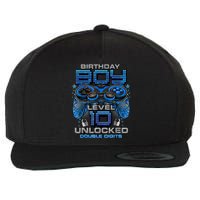 Level 10 Unlocked Awesome Since 2013 10th Birthday Gaming Wool Snapback Cap