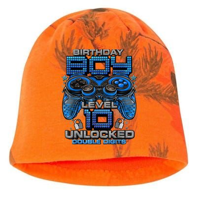 Level 10 Unlocked Awesome Since 2013 10th Birthday Gaming Kati - Camo Knit Beanie