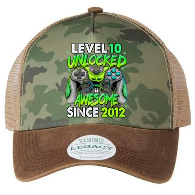 Level 10 Unlocked Awesome 2012 Video Game 10th Birthday Legacy Tie Dye Trucker Hat