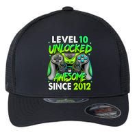 Level 10 Unlocked Awesome 2012 Video Game 10th Birthday Flexfit Unipanel Trucker Cap