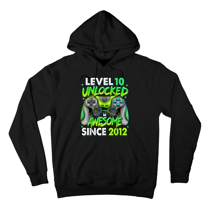 Level 10 Unlocked Awesome 2012 Video Game 10th Birthday Hoodie