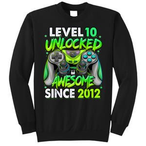 Level 10 Unlocked Awesome 2012 Video Game 10th Birthday Sweatshirt