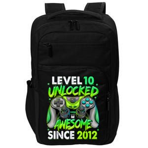 Level 10 Unlocked Awesome 2012 Video Game 10th Birthday Impact Tech Backpack