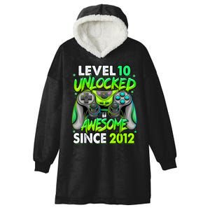 Level 10 Unlocked Awesome 2012 Video Game 10th Birthday Hooded Wearable Blanket