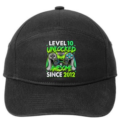 Level 10 Unlocked Awesome 2012 Video Game 10th Birthday 7-Panel Snapback Hat