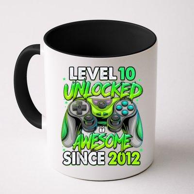 Level 10 Unlocked Awesome 2012 Video Game 10th Birthday Mug