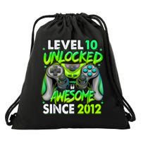 Level 10 Unlocked Awesome 2012 Video Game 10th Birthday Drawstring Bag