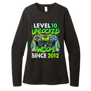 Level 10 Unlocked Awesome 2012 Video Game 10th Birthday Womens CVC Long Sleeve Shirt