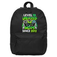 Level 10 Unlocked Awesome 2012 Video Game 10th Birthday 16 in Basic Backpack