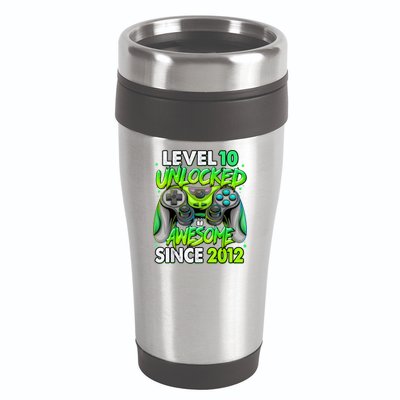 Level 10 Unlocked Awesome 2012 Video Game 10th Birthday 16oz Travel Tumbler