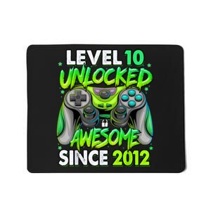 Level 10 Unlocked Awesome 2012 Video Game 10th Birthday Mousepad