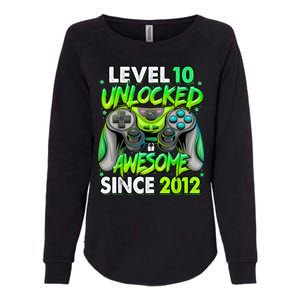 Level 10 Unlocked Awesome 2012 Video Game 10th Birthday Womens California Wash Sweatshirt