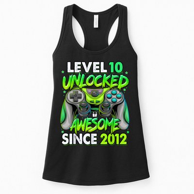 Level 10 Unlocked Awesome 2012 Video Game 10th Birthday Womens Tank Top