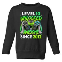 Level 10 Unlocked Awesome 2012 Video Game 10th Birthday Toddler Sweatshirt