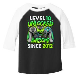 Level 10 Unlocked Awesome 2012 Video Game 10th Birthday Toddler Fine Jersey T-Shirt