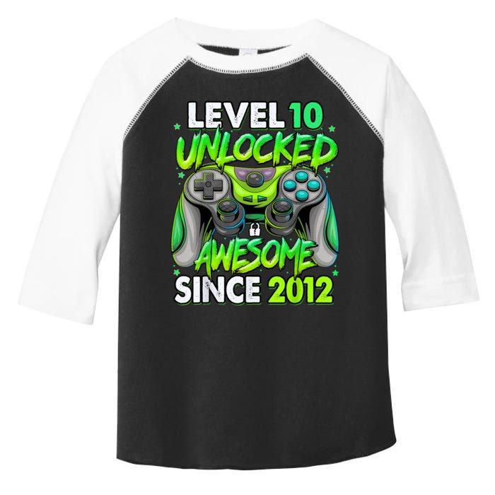 Level 10 Unlocked Awesome 2012 Video Game 10th Birthday Toddler Fine Jersey T-Shirt