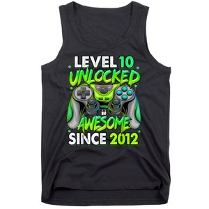 Level 10 Unlocked Awesome 2012 Video Game 10th Birthday Tank Top