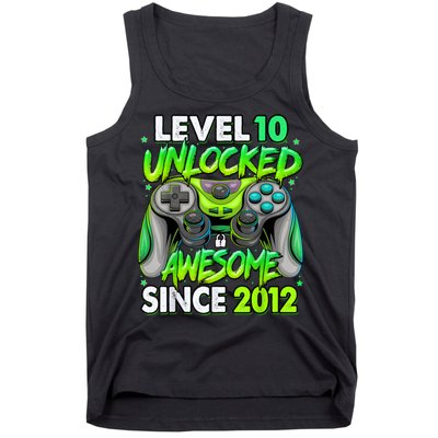Level 10 Unlocked Awesome 2012 Video Game 10th Birthday Tank Top