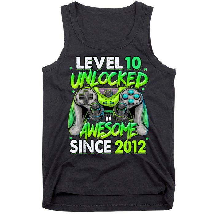Level 10 Unlocked Awesome 2012 Video Game 10th Birthday Tank Top