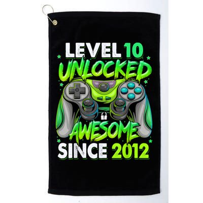 Level 10 Unlocked Awesome 2012 Video Game 10th Birthday Golf Towel