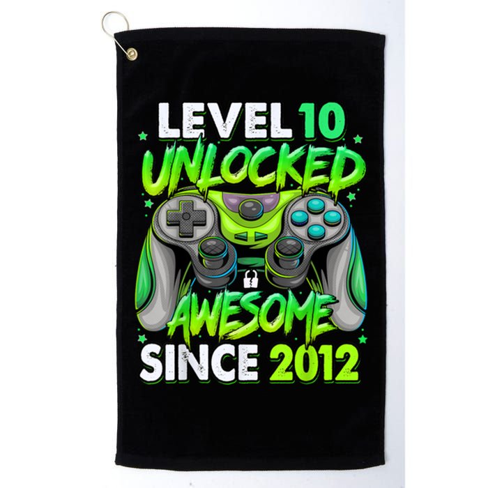 Level 10 Unlocked Awesome 2012 Video Game 10th Birthday Golf Towel